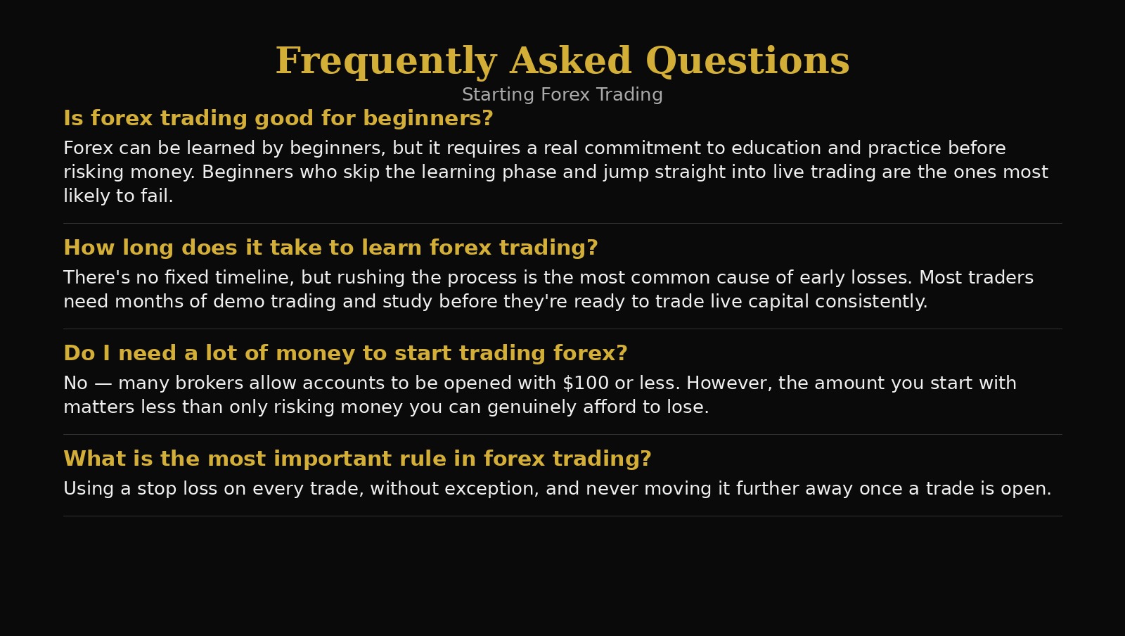 How to Start Trading Forex